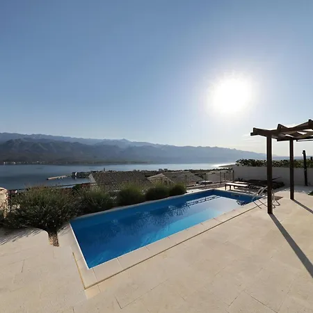 Villa Mediterranean With Pool, Beach, Panoramic View - By Traveler Tourist Agency Krk - Id 2509