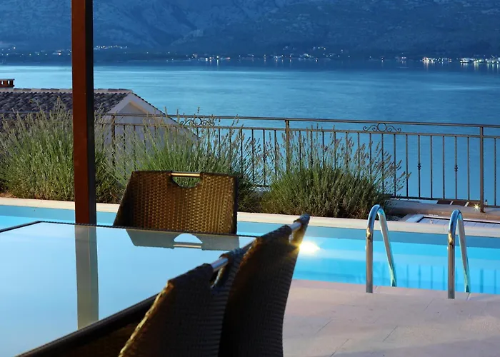 Mediterranean With Pool, Beach, Panoramic View - By Traveler Tourist Agency Krk - Id 2509 Vinjerac