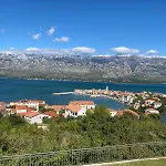 Mediterranean With Pool, Beach, Panoramic View - By Traveler Tourist Agency Krk - Id 2509 * Vinjerac