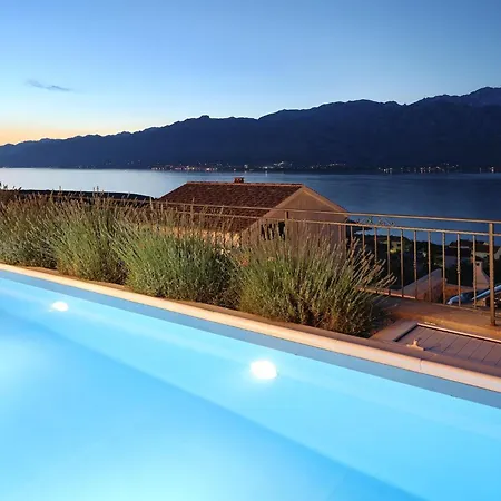 Mediterranean With Pool, Beach, Panoramic View - By Traveler Tourist Agency Krk - Id 2509 *